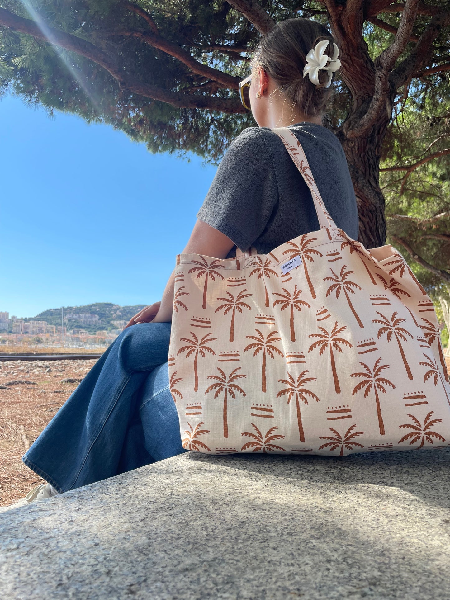 Palm Trees Maxi Beach Bag