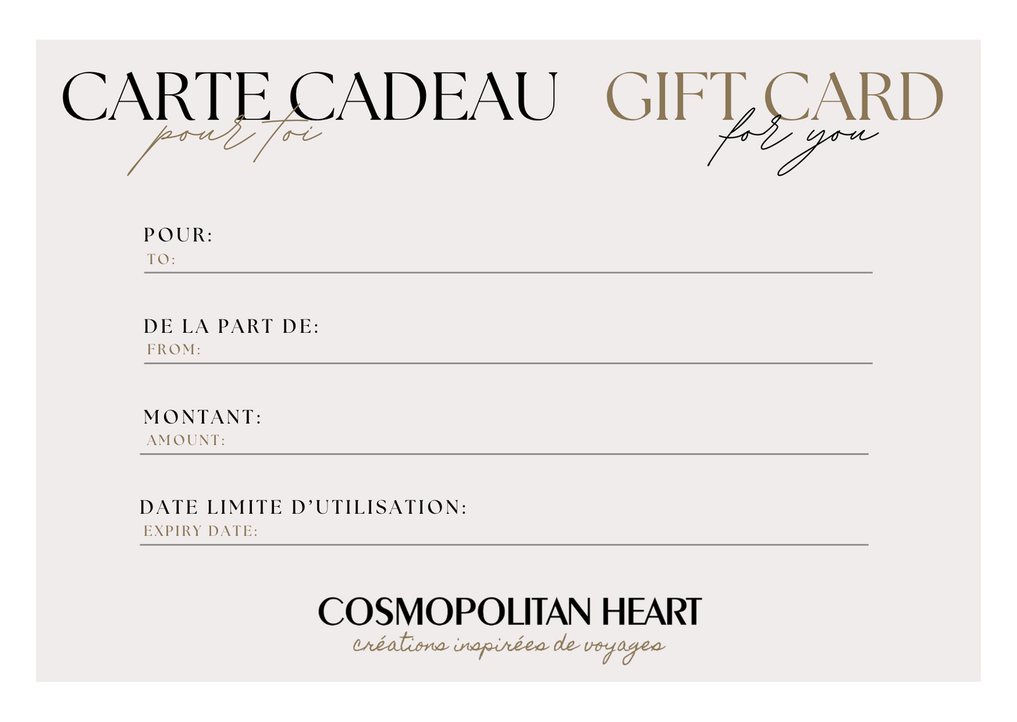 GIFT CERTIFICATE