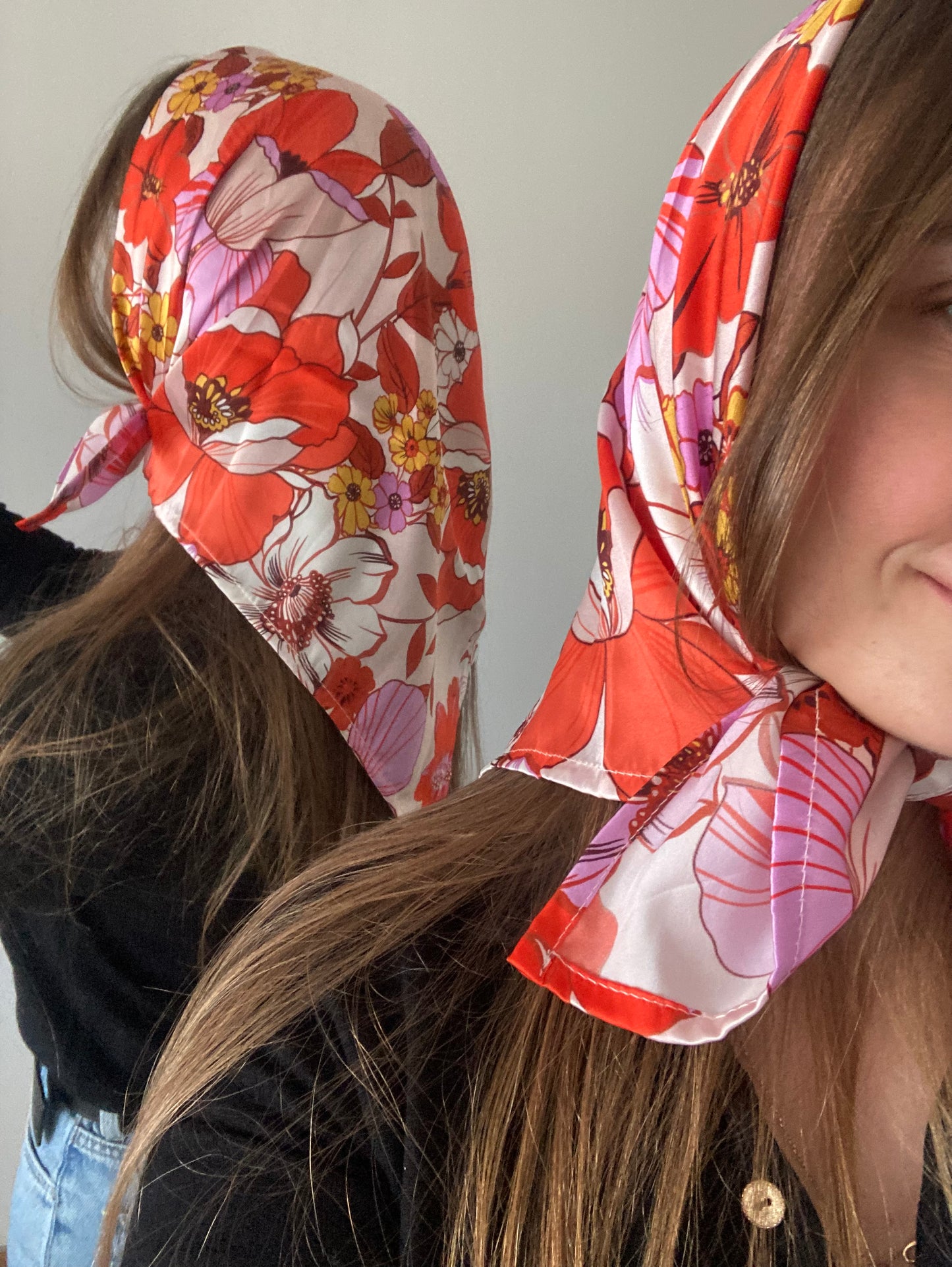 Foulard Multi-usage Soie Italienne Rétro