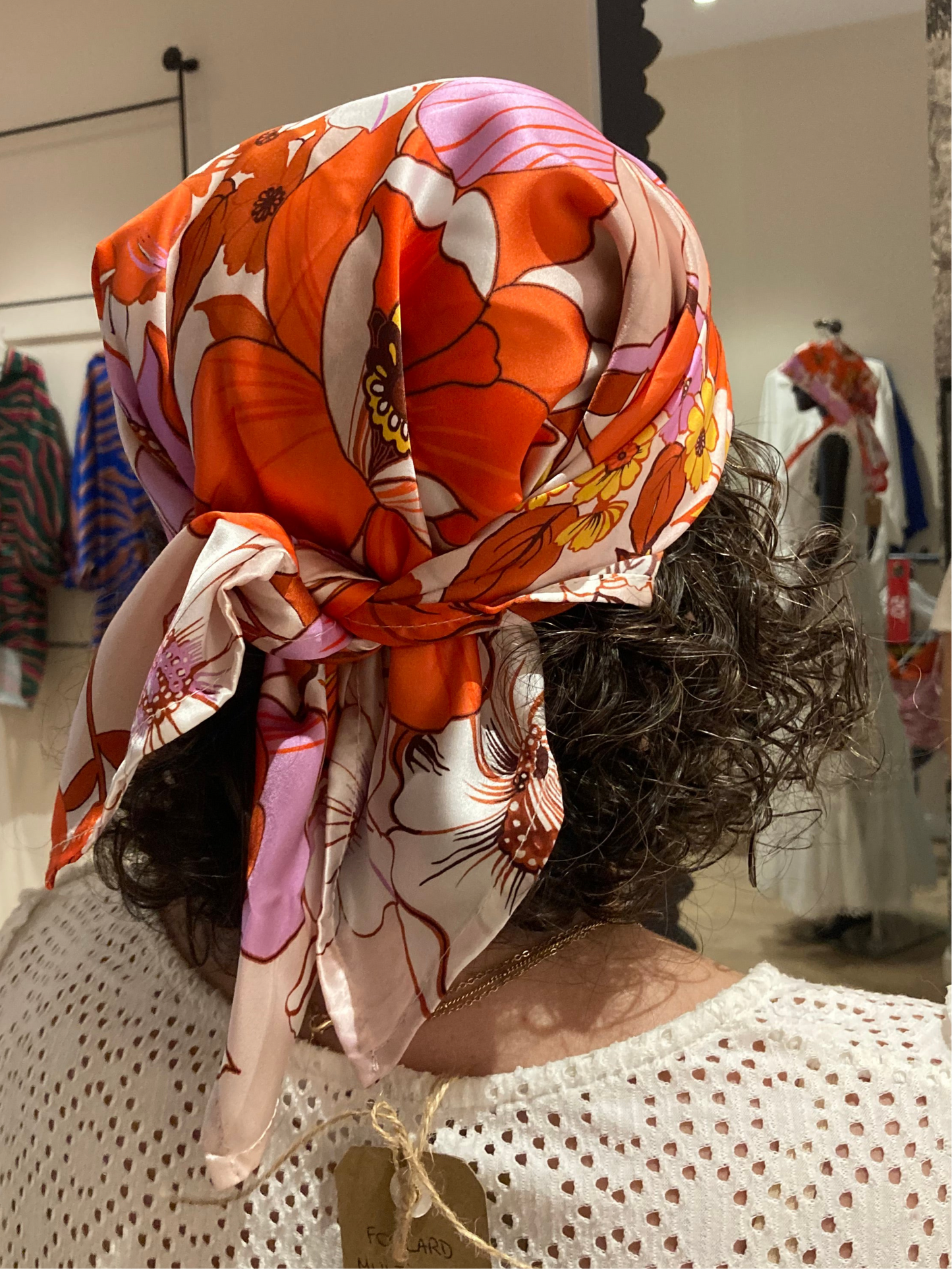 Foulard Multi-usage Soie Italienne Rétro