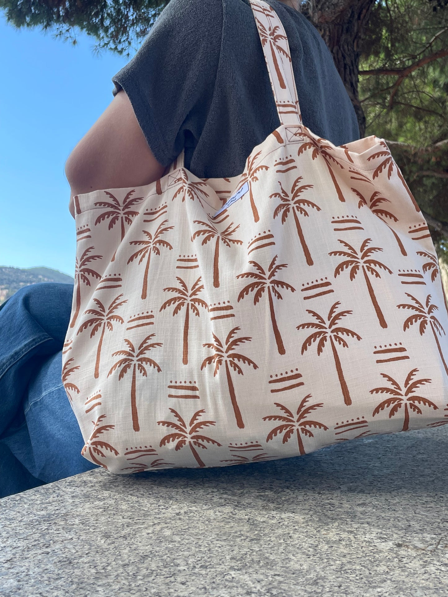 Palm Trees Maxi Beach Bag