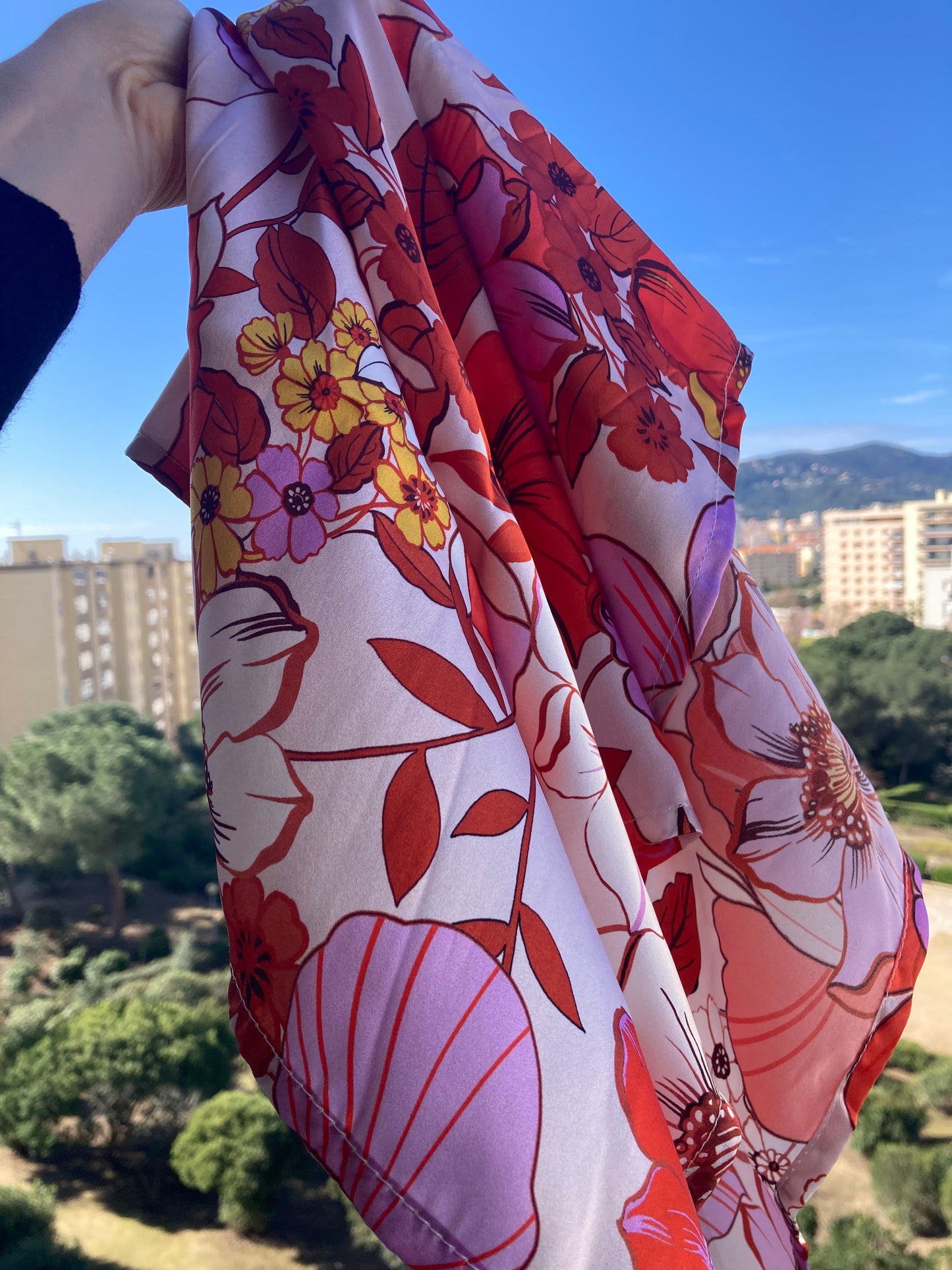 Foulard Multi-usage Soie Italienne Rétro