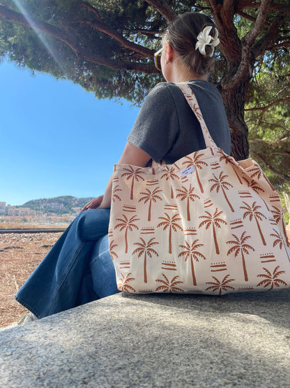 Palm Trees Maxi Beach Bag