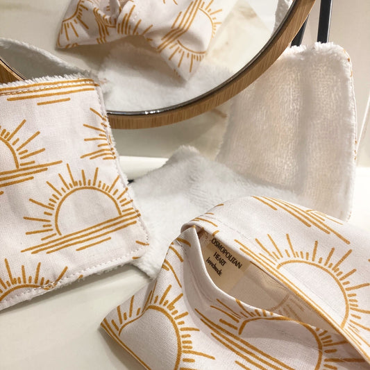 Kit Sunset Pochette + 3 Lingettes démaquillantes réutilisables