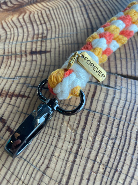 Porte-clé Bracelet Tresse Fine Sunset
