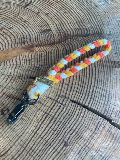 Porte-clé Bracelet Tresse Fine Sunset